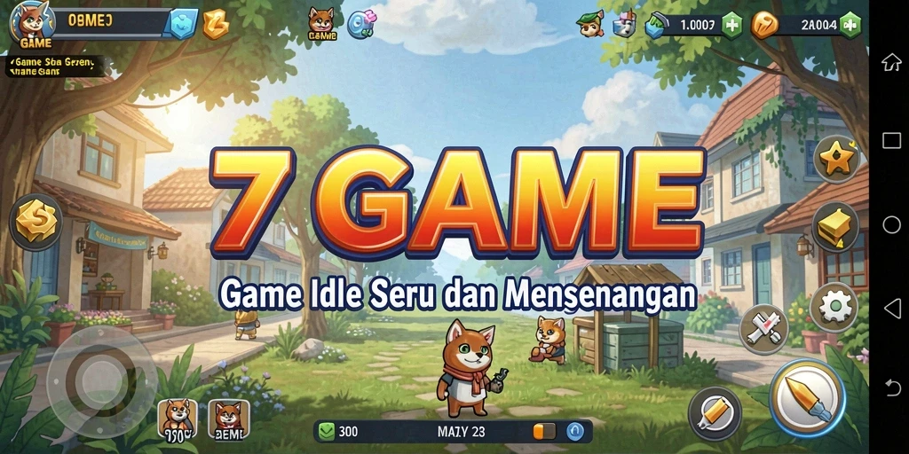 Screenshot utama 7GAME menampilkan gameplay Idle yang seru.