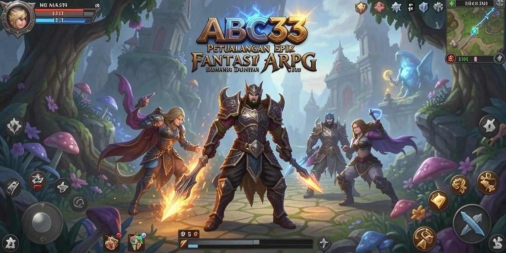 Tampilan gameplay ABC33 yang epik dan mendebarkan di dunia ARPG.