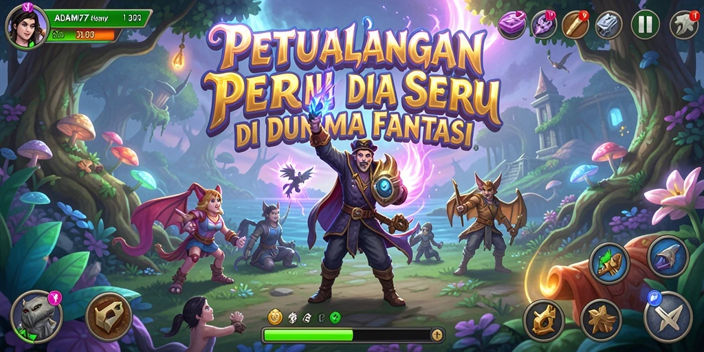 Tangkapan layar gameplay ADAM77 menunjukkan petualangan yang mendebarkan.