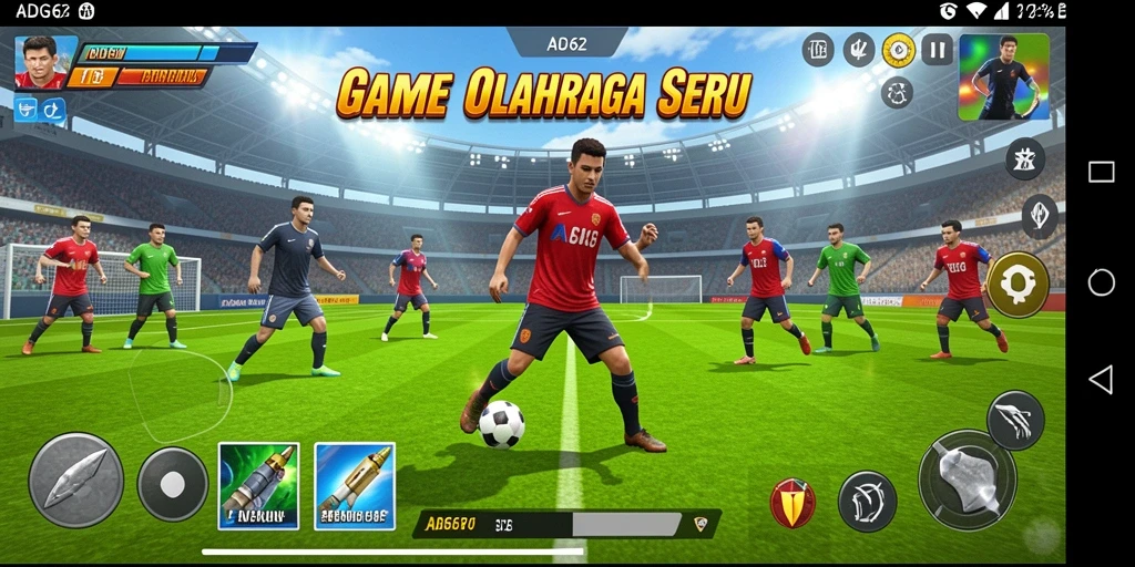 Gameplay seru di ADG62 menampilkan aksi olahraga yang mendebarkan.