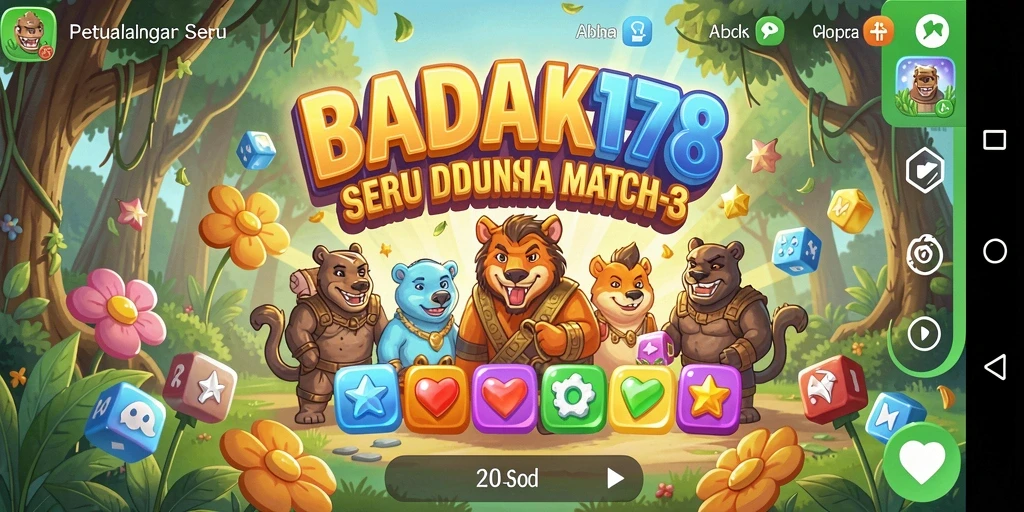 Tangkapan layar menampilkan gameplay menawan dari BADAK178.