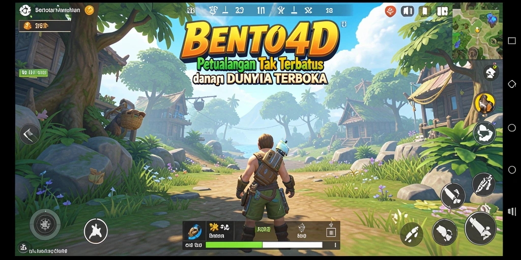 Gameplay seru dalam dunia terbuka BENTO4D.