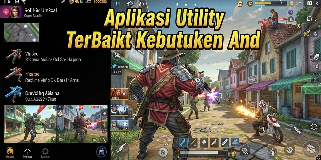 Tampilan utama D06 yang menampilkan antarmuka pengguna aplikasi Utility.