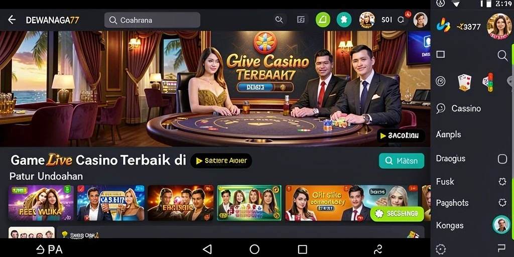 Tampilan gameplay langsung dari DEWANAGA77 yang mendebarkan dan interaktif.