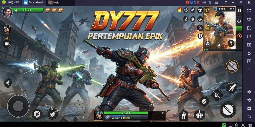 Tampilan layar permainan DY777 dengan aksi mendebarkan.