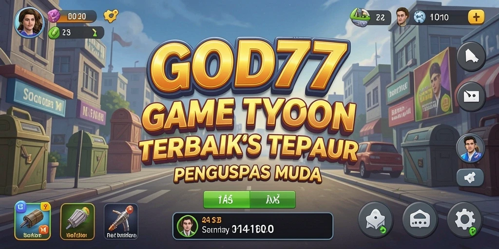 Tampilan gameplay menampilkan strategi bisnis yang menegangkan.