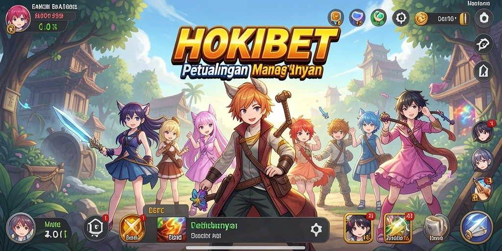 Tangkapan layar HOKIBET memperlihatkan aksi pertarungan yang seru dalam dunia anime.