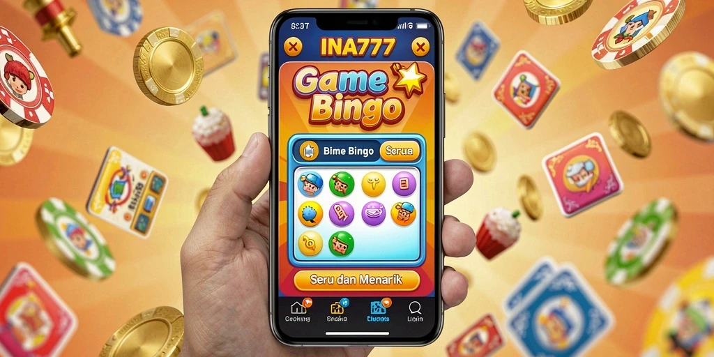 Tampilan gameplay Bingo yang seru dan interaktif di INA777.