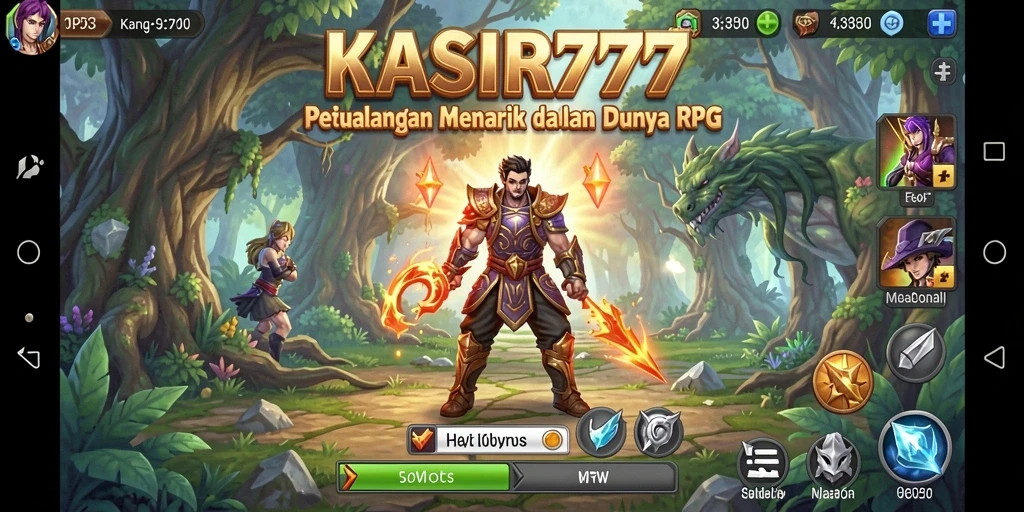 Tampilan gameplay seru dan menantang dalam KASIR777.