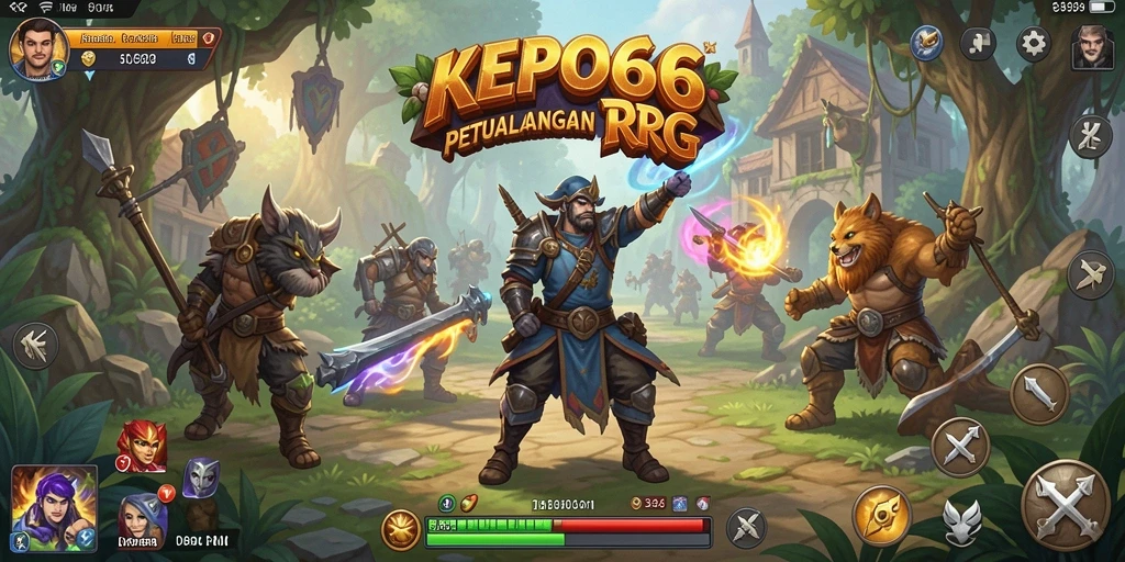Tampilan gameplay seru di dunia RPG yang menakjubkan.