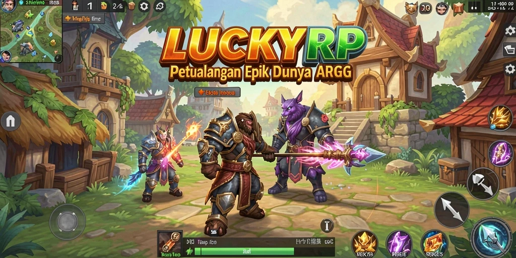 Tampilan gameplay ARPG yang mendebarkan di LUCKYRP.
