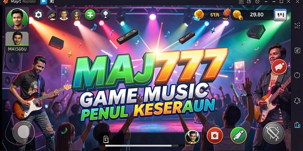 Tampilan gameplay MAJ777 yang menarik dengan berbagai tantangan musik.