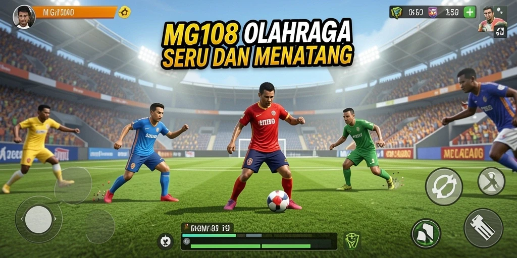 Screenshot MG108 menampilkan aksi seru dalam permainan olahraga.