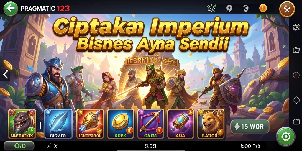 Tampilan gameplay seru dalam PRAGMATIC123, menciptakan bisnis impian.