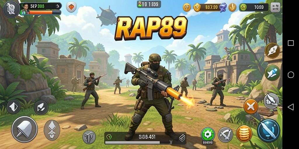 Tampilan gameplay RAP89 yang menarik dan interaktif.