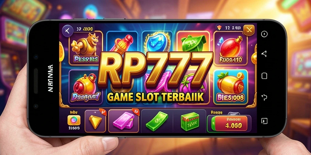Tampilan gameplay slot RP777 yang menarik dan mendebarkan.