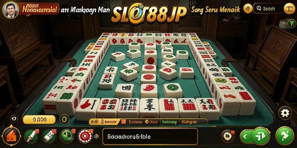 Tampilan gameplay Mahjong yang menarik dan interaktif di SLOT88JP.