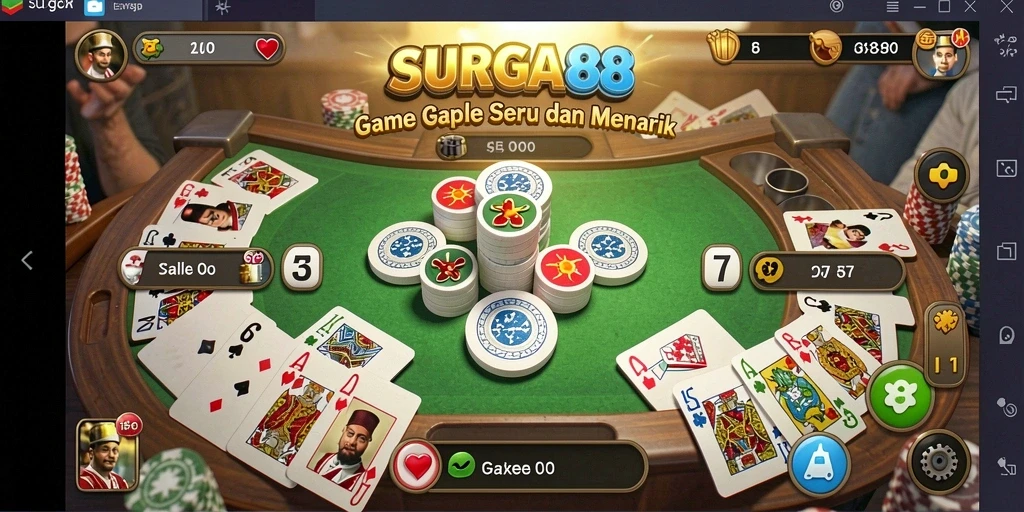 Tampilan gameplay seru dan interaktif dari SURGA88.
