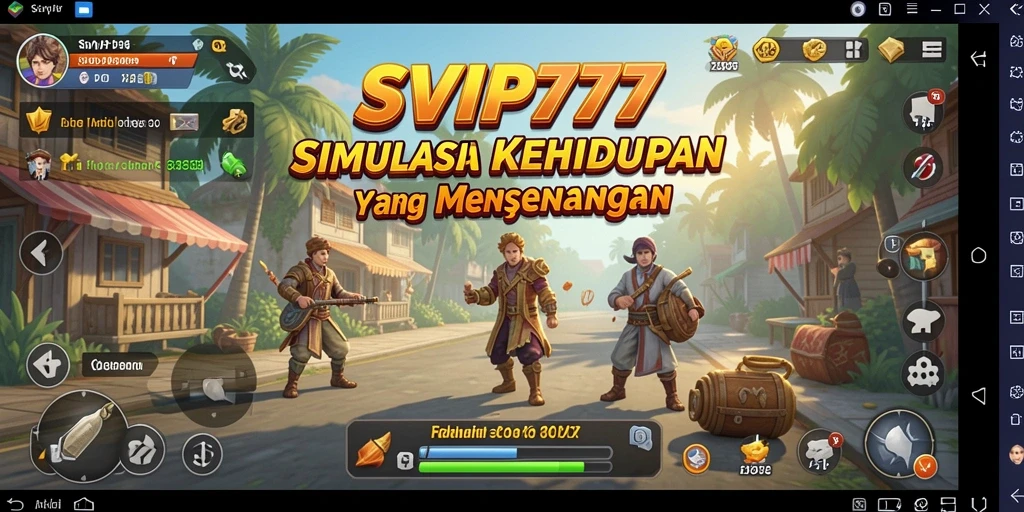 Tangkapan layar menunjukkan gameplay menarik dari SVIP777 dalam simulasi kehidupan.