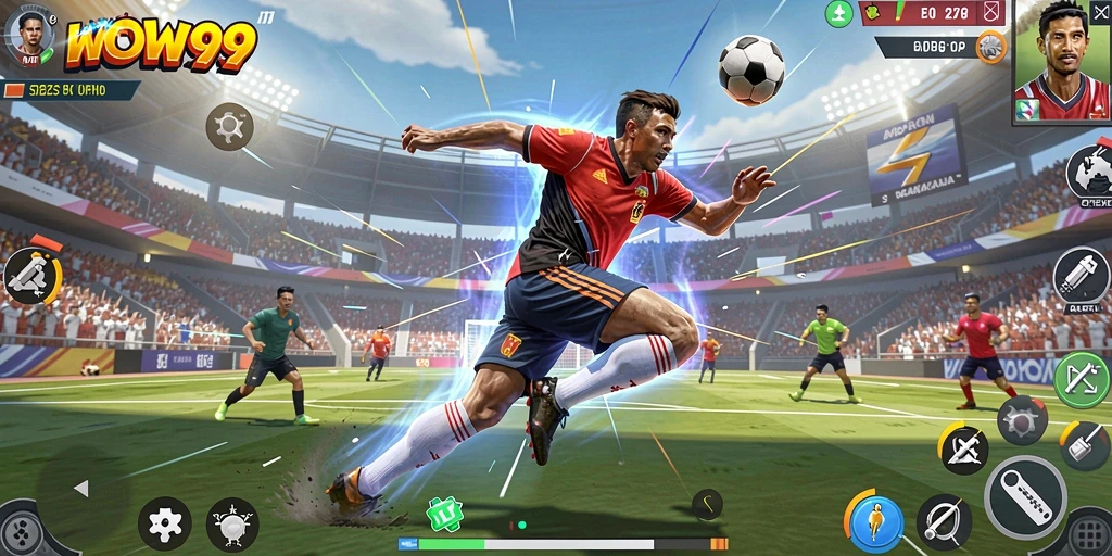 Tampilan screenshot gameplay WOW99 menampilkan aksi seru olahraga.
